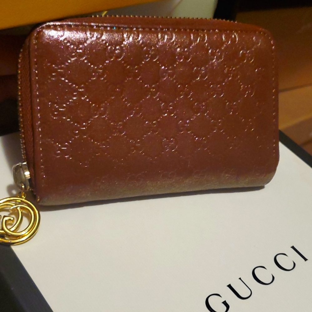 Gucci Mini Monogram Card Wallet